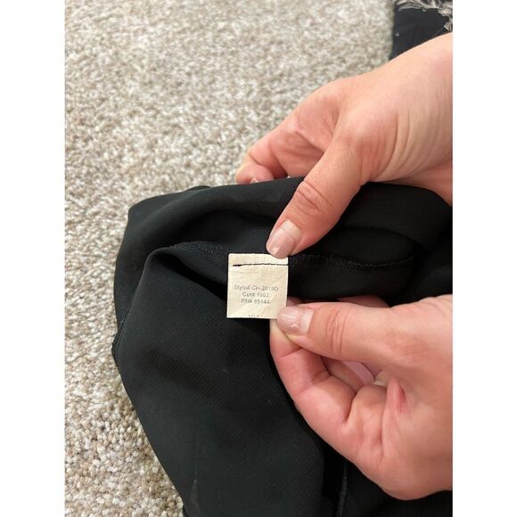 Lapis women Dress Silk Black Floral size S - Picture 9 of 10